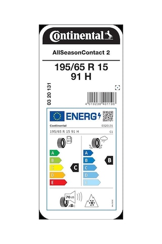 Continental 195/65R15 91H AllSeasonContact 2 Dört Mevsim Lastiği 2025