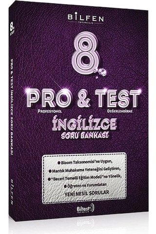 Bilfen Pro&test 8. Sınıf Din Kültürü Ve Ahlak Bilgisi - İngilizce Soru Bankası 2 Kitap