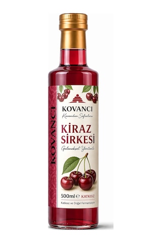 Kiraz Sirkesi 500 Ml %100 Doğal Fermente Katkısız