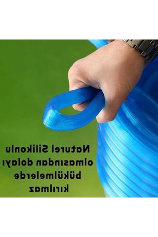 30 Metre İç Çapı 1/2 Silikonlu Bahçe Çeşme Su Hortumu - Sulama Araçları