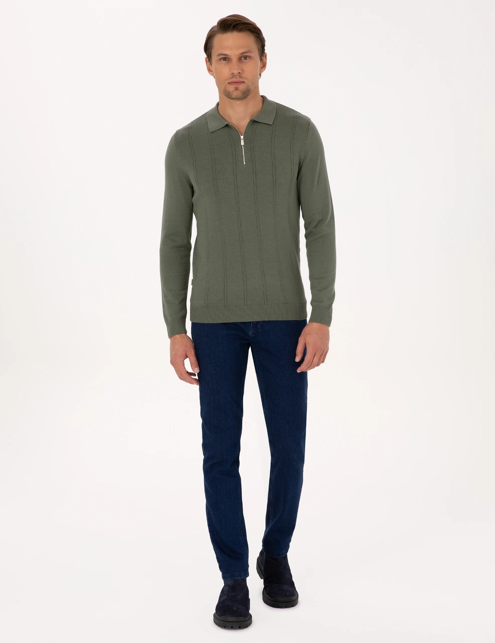 Pierre Cardin Erkek Petrol Pantolon Jean 50317288-vr102 Petrol