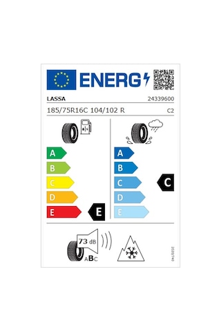 Lassa 185/75R16C 104/102R 8Pr M+S 3Pmsf Multiways-C Dört Mevsim Lastiği 2025