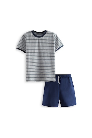Denokids Erkek Çocuk Basic T-shirt Şort Takım Renkli Çok Renkli