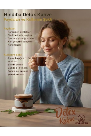 Formzen Hindiba Kahvesi 100 G - L-karnitin & Resveratrol İçerikli Diyet/detox Kahve Çözünebilir