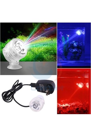 Silkroadselect Pengfu Shop Beyaz Stil Akvaryum Amfibi Dalgıç Mini Led Spot Ayarlanabilir Yön Mulyi Renkli Lamba Işığı Emme Klipsi İle Çok Renkli