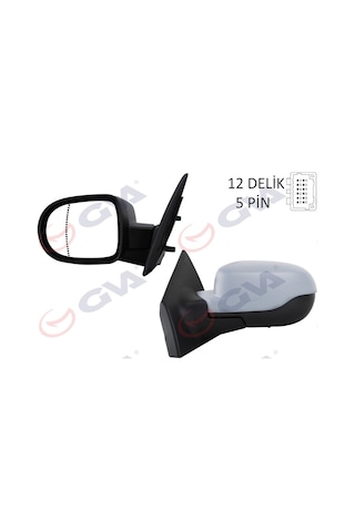 Dış Dikiz Aynası Elektrikli Sol Clio 3 Hb 09 Isıtmalı Astarlı Asferikli Cam 5