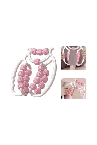 Maoyaya 20 Pembe Renkli Suntek Kas Gevşetme Buzağı Masaj Silindiri Pembe