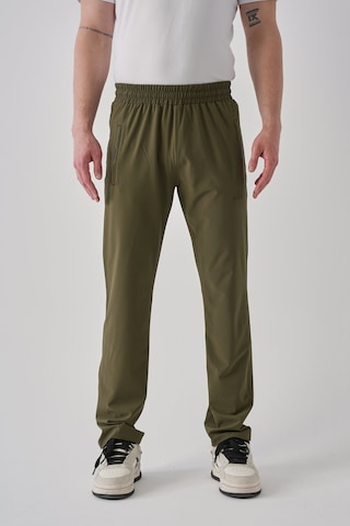 Shooter Erkek Eşofman Altı Rahat Kalıp Fermuarlı Üç Cepli İnce Dökümlü Kumaş Klasik Paça Haki