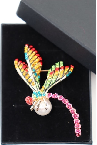 Yusufçuk Broş. Kristal Taşlı İncili Yusufçuk Yaka İğnesi Broş. Kadın Broş. Broş. Erkek Broş. Unisex. Çok Renkli