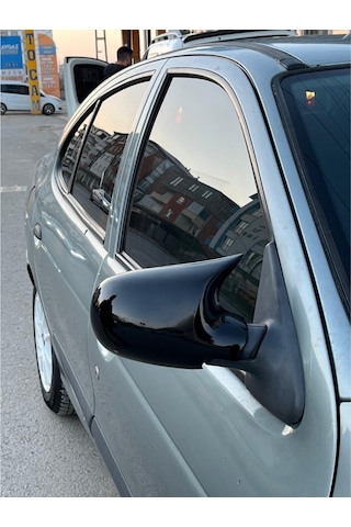 Renault Megan 1 Yarasa Ayna Kapağı Fiber Siyah Boyalı