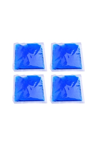 4 Adet Sıcak Soğuk Kompres Jel - Termojel - Buz Aküsü - Cold Pack Açık Gri