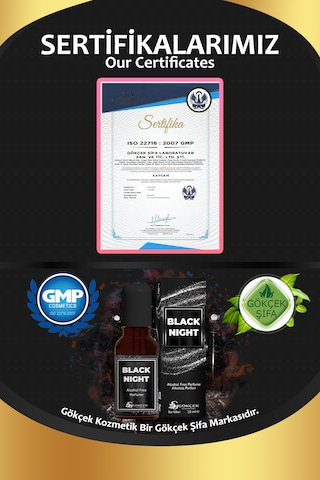 Gökçek Şifa Black Night Erkek Parfüm EDP 10 ML
