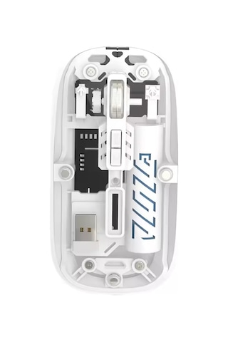 Şeffaf Mouse Kablosuz Mouse Fare Şarjlı Bluetooth Wireless Çift Modlu Sessiz 5 Tuşlu Dpı Kontrol Rb