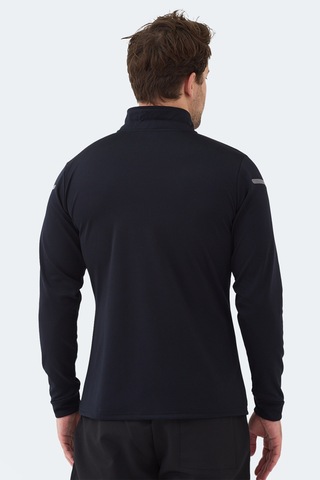 Slazenger Intımate I Erkek Dik Yaka Fermuarlı Lacivert Sweatshırt Lacivert