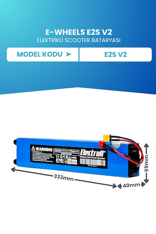 E-wheels E2s V2 Uyumlu Batarya Standart Kapasite 36v 7500mah Pil