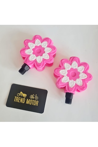 Pedal Takım Pembe Çiçek Model - 16 - 20 Jant Kız Çocuk Bisikleti