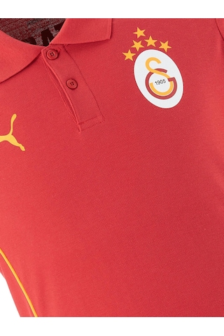 Galatasaray Lisanslı Puma Kırmızı 5 Yıldız Polo T-shirt Kırmızı