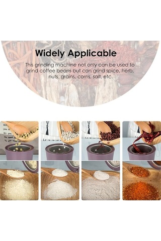 Bloomnest Elektrikli Kahve Öğütücü Paslanmaz Çelik Çok Fonksiyonlu Tahıl Değirmeni Baharat Kuruyemiş İçin