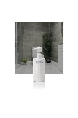 Okyanus Home Mina Beyaz Yuvarlak Sıvı Sabunluk