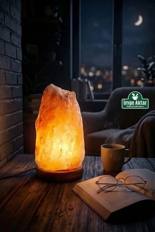 Himalaya Tuz Lambası 3-4 Kg Doğal Kristal Kaya Tuzu