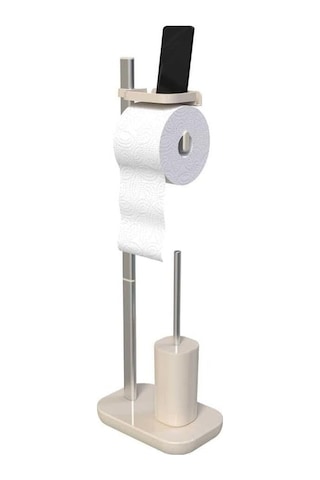 Suı Tuvalet Kağıtlık Tuvalet Fırçalı-bej M-e75t-09 000 Açık Krem