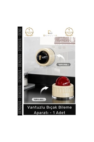 Bilemeaparatı Profesyonel Vantuzlu Mutfak Şef Makas Keskinleştirici Pratik Taşınabilir Bıçak Bileme