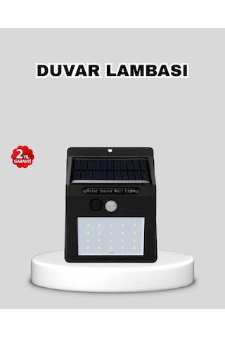 Güneş Enerjili 20 Led Hareket Sensörlü Lamba - Ip65 Su Geçirmez Dış Mekan Aydınlatma Çok Renkli