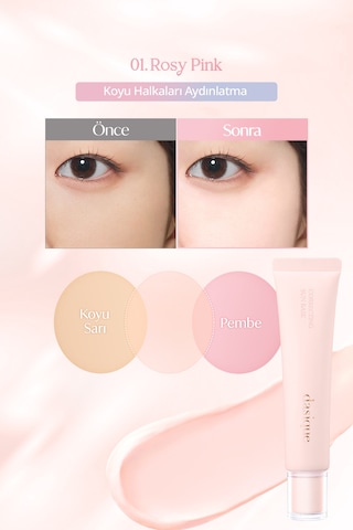 Dasique Güneş Koruyucu Ton Eşitleyici Ve Pürüzsüzleştirici Baz Correcting Sun Base 01 Rosy Pink
