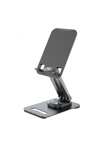 Hoco. Ph48 360 Derece Ayarlanabilir Katlanabilir Masaüstü Telefon Tablet Tutucu - Siyah Siyah