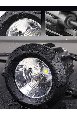 30w Yuvarlak Tek Ledli Sis Farı Off Road Çalışma Tekne Lambası