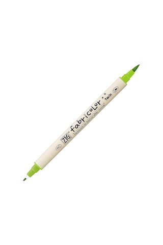 Zig Fabricolor Twin - Çift Uçlu Kumaş Kalemi - Light Green