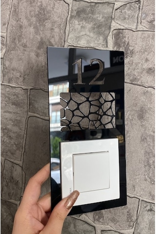 Daire Kapı Numarası Zil Priz Çerçevesi