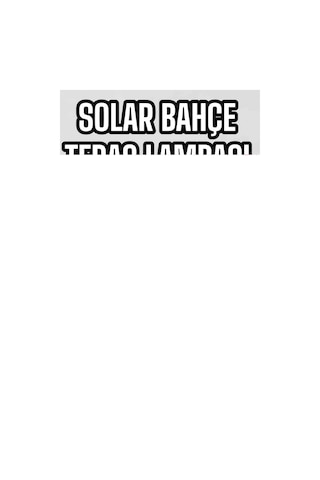 Güneş Enerjili Bahçe Lambası Solar Gece Aydınlatma Sensörlü Lamba 84359740