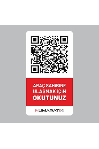 Numaratik Qr Code Yeni Nesil Hatalı Park Uyarı Sistemi