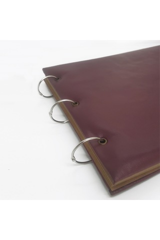 Fixall 29 x 21 CM 20 Yaprak Özel Tasarımlı Deri Kapaklı Yapışkanlı Albüm