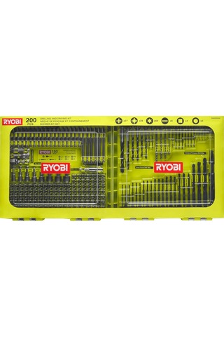 Ryobi Rakdd200 200 Parça Delme Vidalama Aksesuar Seti - 5132004668
