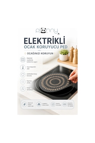 Pionny Termokromik Silikon İndüksiyon Ocak Koruyucu Isıya Dayanıklı Kaymaz Mat Çok Renkli