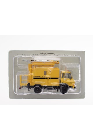 1:43 Atlas 1977 Berliet 620 Kb Truck 53 Surveillance De Lignes Aerinnes Piattaforma