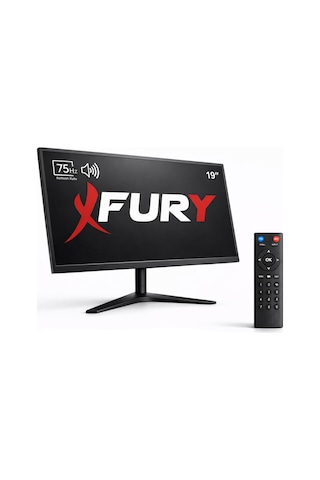 Fury 19" Led Monitör 75hz 5ms Dahili Hoparlörlü Uzaktan Kumandalı Hdmı Vga Geniş Ekran