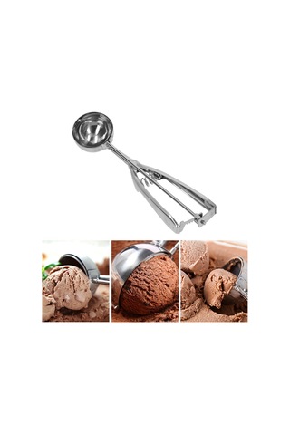 Xiyyadms Çelik Paslanmaz Dondurma Kaşığı Küçük Boy - Pratik Kollu Tetikli, Dough Ve Un Ölçümüne Uygun, Sağlıklı Yemekler İçin Çok Amaçlı Araç Diğer