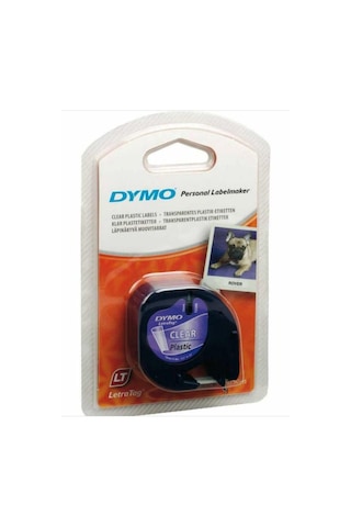 Dymo Letratag Plastik Şerit 12 mm x 4  Mt Şeffaf 12267 S0721530