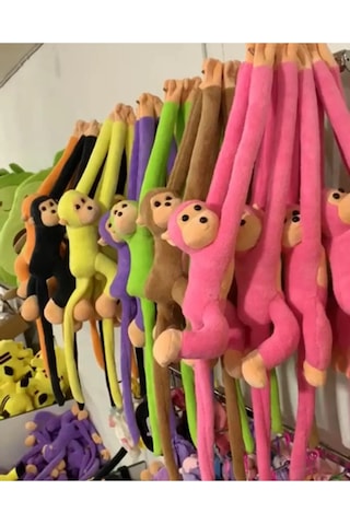 85 Cm Sarılan Maymun Peluş Oyuncak Peluş Maymun Yeşil