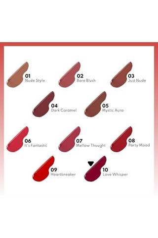 Hydramoist Lipgloss 10 Whisper Nemlendirici Dudak Parlatıcısı, Bordo 0