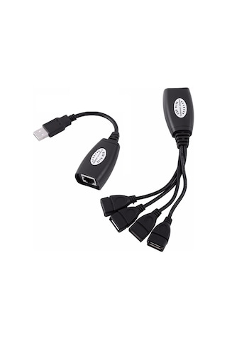 Alfais 4406 4 Port Cat Rj45 Usb Hub Ek Uzatma Extender (50 Metre)