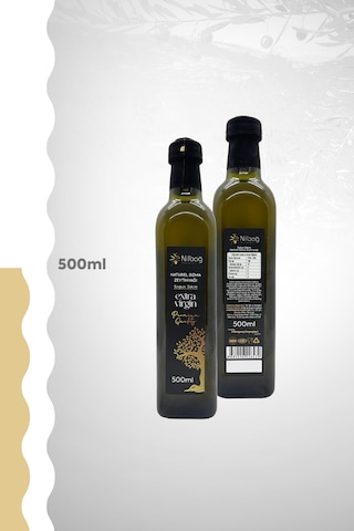 Nilbağ Zeytinyağları Ayvalık Naturel Sızma Zeytinyağı Marasca Cam 500 ML