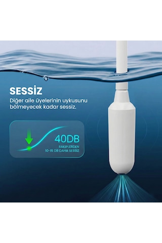 Vayomy Silentpro Sessiz Şarjlı Otomatik Damacana Su Pompası Dalgıç Motor Yüksek Hızlı Dolum Çocuk Kilidi Bpa Free Siyah