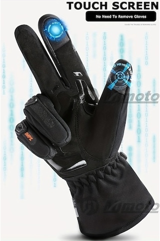 Shineyee Suomy Kışlık Motosiklet Eldiveni - Su Geçirmez, Sıcak Tutan, Uzun Kollu Wp-02 Siyah Xxl