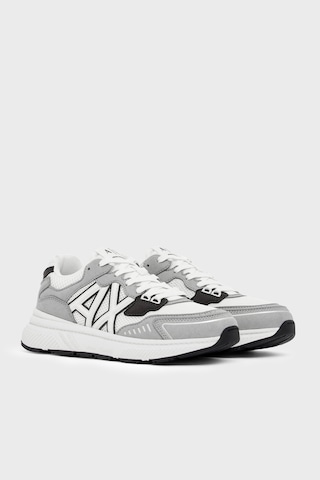 Armani Exchange Logolu Sneaker Ayakkabı Erkek Ayakkabı Xm002635 Af19388 M8479 Açık Gri-ekru