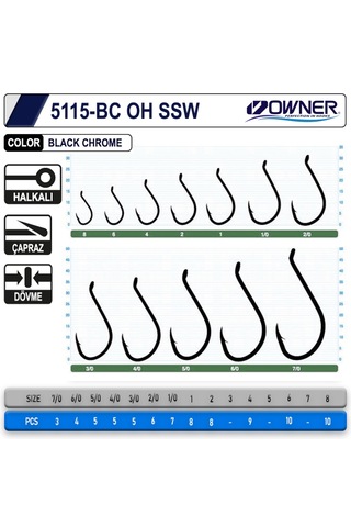 Owner 5115 Oh Ssw Black Chrome Iğne (551754389)