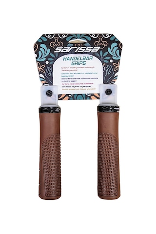 Sarissa Pvc Elcik Ergonomik Destekli Yapı Kaymaz Tasarım Vidalı Bisiklet Elciği Kahverengi Kahverengi